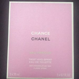 Chanel chance eau fraîche with travel canister